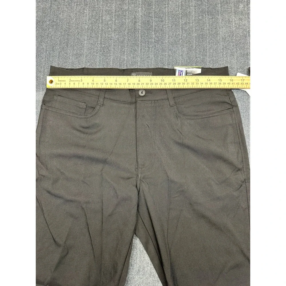 PGA Tour Mens Motionflux 360 Golf Pants 30x30 Caviar Black Stretch Driflux New